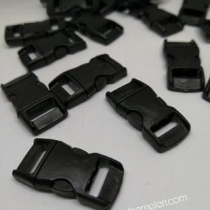 Paracord Bileklik Siyah Toka Klips İnce Model Küçük Boy - Görsel 4