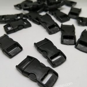 Paracord Bileklik Siyah Toka Klips İnce Model Küçük Boy - Görsel 1