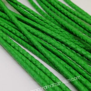 Paracord Bileklik İpi Burgulu Mumlu İp 3 mm Yeşil Renk - Görsel 4