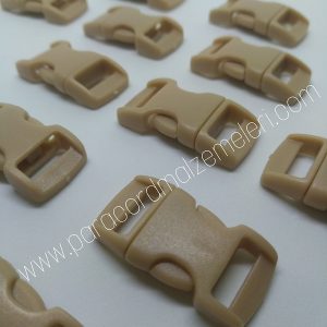 Paracord Bileklik Toka Klips Bej Renk - Görsel 1