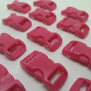 Paracord Bileklik Toka Klips Koyu Pembe Renk - Görsel 1
