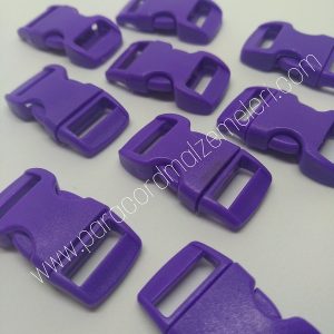 Paracord Bileklik Toka Klips Mor Renk - Görsel 1