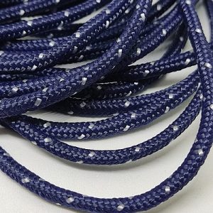 3 mm Paracord İp Lacivert Nokta Simli Renk  - Görsel 2