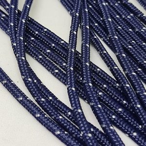 3 mm Paracord İp Lacivert Nokta Simli Renk  - Görsel 1