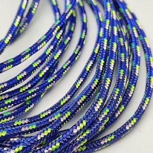 3 mm Paracord İp Mavi Renk Pembe Sarı Şerit - Görsel 2