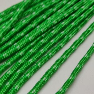 3 mm Paracord İp Yeşil Beyaz Renk - Görsel 3