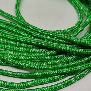 3 mm Paracord İp Yeşil Beyaz Renk - Görsel 2