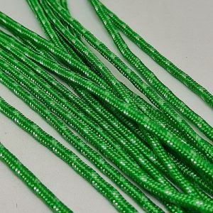 3 mm Paracord İp Yeşil Beyaz Renk - Görsel 1
