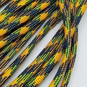 Paracord İp 650 lb Yeşil Turuncu Renk - Görsel 3