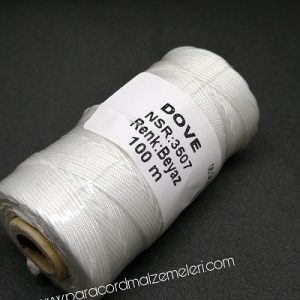 Paracord İp , Dove Marka Micro Cord İp 0,8 mm Beyaz Renk - Görsel 2