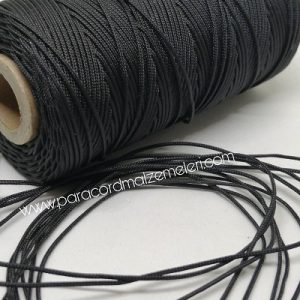 Paracord İp , Dove Marka Micro Cord İp 0,8 mm Siyah Renk - Görsel 2