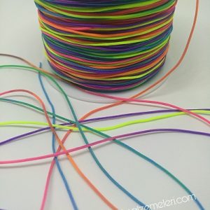 Paracord İp , Micro Cord İp 0,8 mm Rainbow Renk - Görsel 2