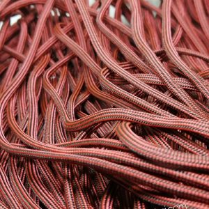 Paracord 550 İp, Paracord Paraşüt Bileklik İpi Bordo Renk Siyah Nokta Desen Mat - Görsel 2