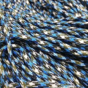 Paracord 550 İp, Paracord Paraşüt Bileklik İpi Mavi Beyaz Siyah Renk - Görsel 3