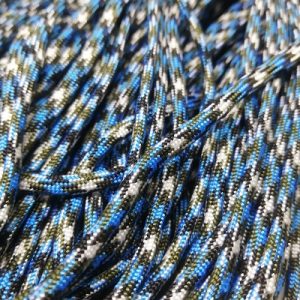 Paracord 550 İp, Paracord Paraşüt Bileklik İpi Mavi Beyaz Siyah Renk - Görsel 2