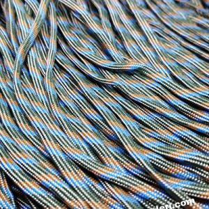 Paracord 550 İp, Paracord Paraşüt Bileklik İpi Mavi Gri Turuncu Renk - Görsel 4