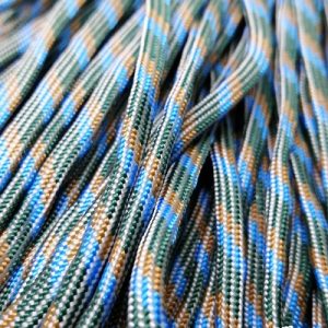 Paracord 550 İp, Paracord Paraşüt Bileklik İpi Mavi Gri Turuncu Renk - Görsel 3