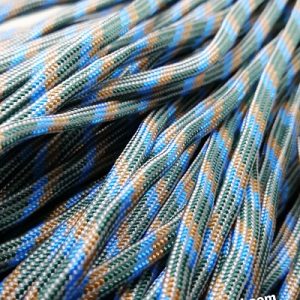 Paracord 550 İp, Paracord Paraşüt Bileklik İpi Mavi Gri Turuncu Renk - Görsel 2