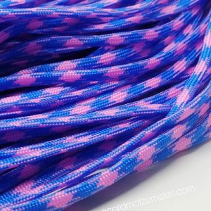 Paracord 550 İp, Paracord Paraşüt Bileklik İpi Mavi Pembe Renk - Görsel 1