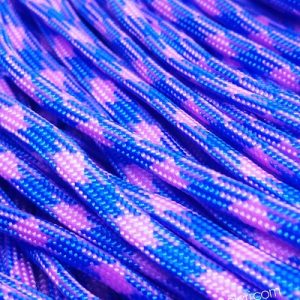 Paracord 550 İp, Paracord Paraşüt Bileklik İpi Mavi Pembe Renk - Görsel 2