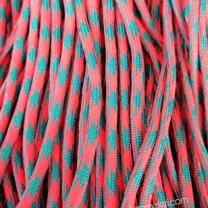 Paracord 550 İp, Paracord Paraşüt Bileklik İpi Neon Kırmızı Turkuaz Mavi Renk - Görsel 2