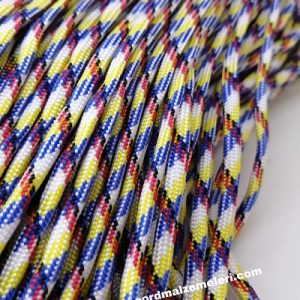 Paracord 550 İp, Paracord Paraşüt Bileklik İpi Rainbow Ebruli  Renk - Görsel 1