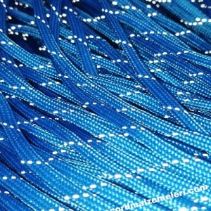 Paracord İp, Paracord Paraşüt Bileklik İpi Refrektörlü Mavi Renk  - Görsel 4