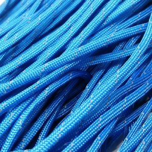 Paracord İp, Paracord Paraşüt Bileklik İpi Refrektörlü Mavi Renk  - Görsel 2