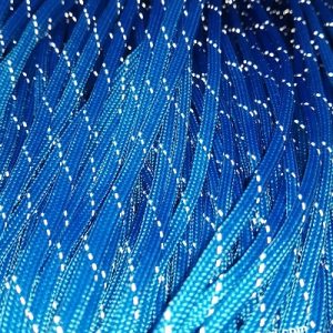 Paracord İp, Paracord Paraşüt Bileklik İpi Refrektörlü Mavi Renk  - Görsel 1