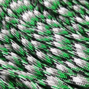 Paracord 550 İp, Paracord Paraşüt Bileklik İpi Yeşil Siyah Gri Renk - Görsel 1