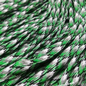 Paracord 550 İp, Paracord Paraşüt Bileklik İpi Yeşil Siyah Gri Renk - Görsel 3