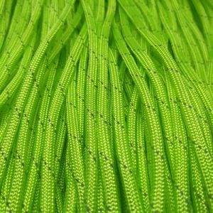 Paracord İp, Paracord Paraşüt Bileklik İpi Refrektörlü İnce Şerit Fıstık Yeşil Renk  - Görsel 2