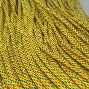 Paracord 550 İp, Paracord Paraşüt Bileklik İpi Sarı Renk Kırmızı Mavi Şerit - Görsel 2