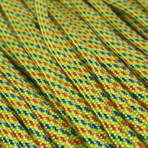 Paracord 550 İp, Paracord Paraşüt Bileklik İpi Sarı Renk Kırmızı Mavi Şerit - Görsel 1