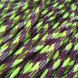 Paracord 550 İp, Paracord Paraşüt Bileklik İpi Yeşil Kahve Sarı Şerit - Görsel 1