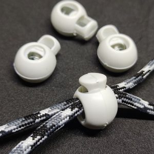 Paracord Bileklik Tek Delikli Stopper Klips Beyaz Renk - Görsel 3