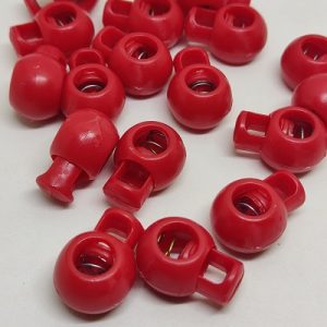 Paracord Bileklik Tek Delikli Stopper Klips Kırmızı Renk - Görsel 4