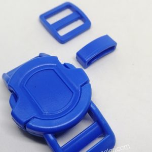 Paracord Pet Tasma Klips Large Boy Yuvarlak Model Koyu Mavi Renk - Görsel 5