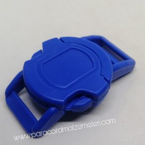 Paracord Pet Tasma Klips Large Boy Yuvarlak Model Koyu Mavi Renk - Görsel 4