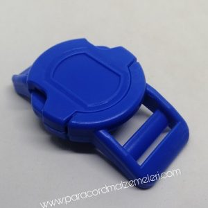 Paracord Pet Tasma Klips Large Boy Yuvarlak Model Koyu Mavi Renk - Görsel 3