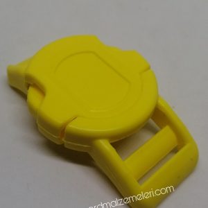 Paracord Pet Tasma Klips Large Boy Yuvarlak Model Sarı Renk - Görsel 4