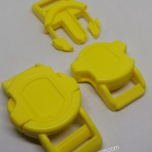 Paracord Pet Tasma Klips Large Boy Yuvarlak Model Sarı Renk - Görsel 3