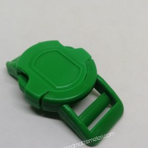 Paracord Pet Tasma Klips Large Boy Yuvarlak Model Yeşil Renk - Görsel 2