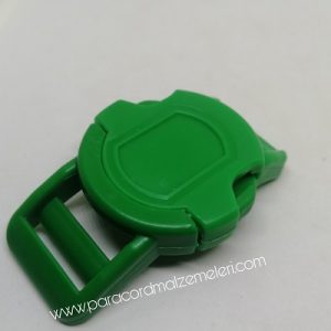 Paracord Pet Tasma Klips Large Boy Yuvarlak Model Yeşil Renk - Görsel 5