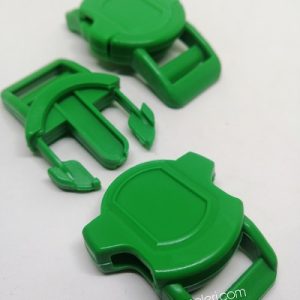 Paracord Pet Tasma Klips Large Boy Yuvarlak Model Yeşil Renk - Görsel 3