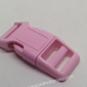 Paracord Pet Tasma ve Çanta Klips Model Açık Pembe Renk 10 mm - Görsel 4