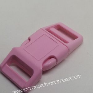 Paracord Pet Tasma ve Çanta Klips Model Açık Pembe Renk 10 mm - Görsel 3