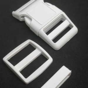 25 mm Paracord Pet Tasma ve Çanta Klips Beyaz Renk - Görsel 3