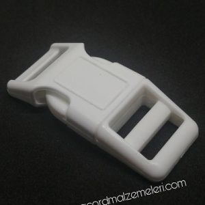 Paracord Pet Tasma ve Çanta Klips Model Beyaz Renk 10 mm - Görsel 4