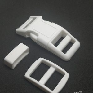 Paracord Pet Tasma ve Çanta Klips Model Beyaz Renk 10 mm - Görsel 1